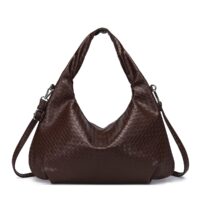 NOELLA PEONY HOBO BAG DARK BROWN
